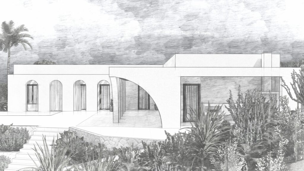 Guía para autopromotores: Construye tu casa con cabeza (y sin líos) 2 Boceto alzado sur